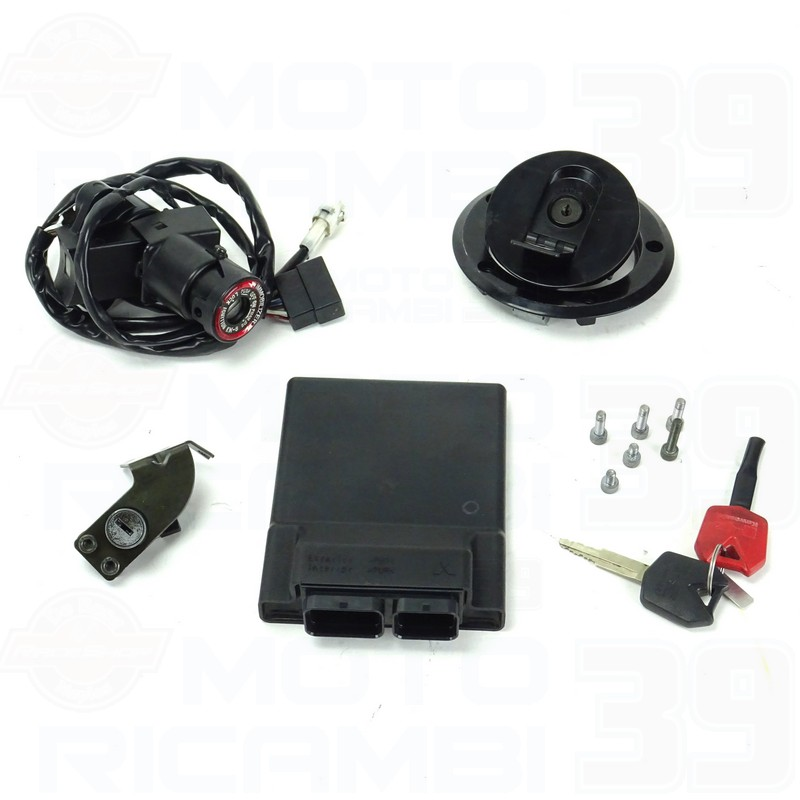 Key contact block coded with original immobilizer antenna and fuel