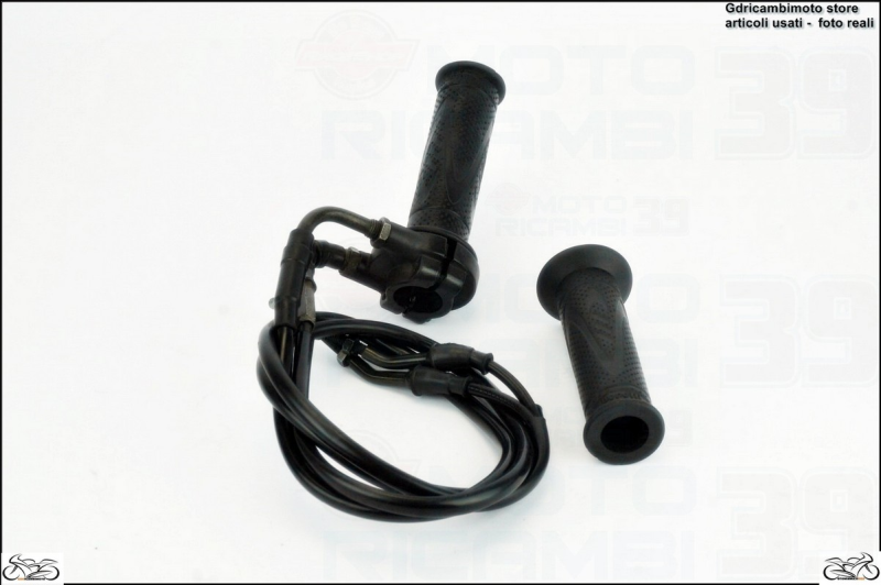 Gruppo Acceleratore Moto Universale 22mm - Nero Per Cross E Scooter 50-250cc