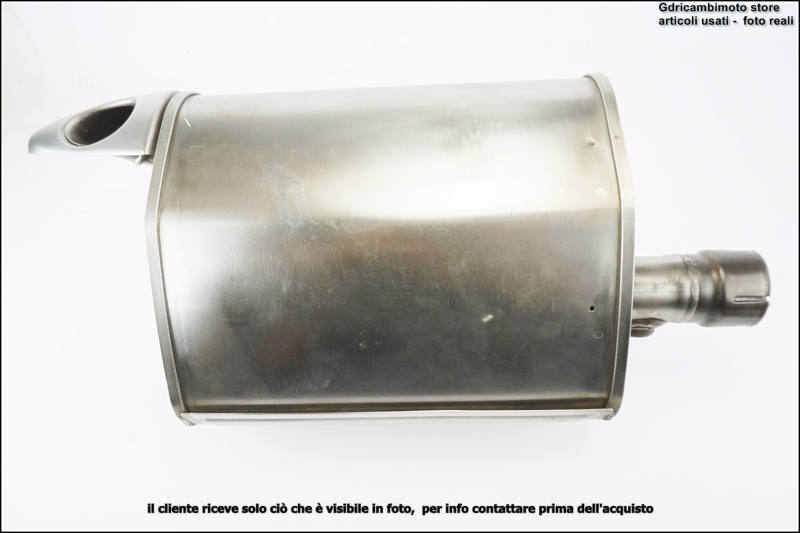 DOMINATOR Terminale di Scarico Marmitta Silenziatore GP1 NERO compatibile con ER - 6 N/F 650 2009-2011