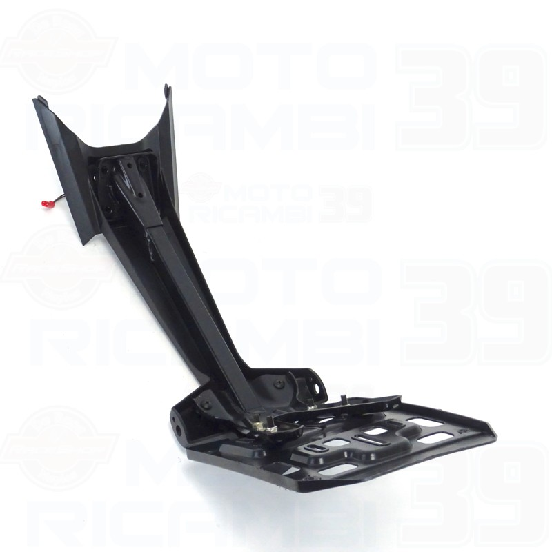 AMiO Portatarga Rosa Metallizzato Senza Cornice, Fori Predisposti, Per Auto E Moto, 53x13 Cm