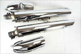 Honda GL 1800 F6B Goldwing Bagger 12 16 Original exhaust mufflers with heat shields
