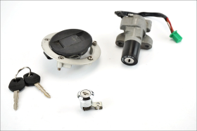 Suzuki Inazuma 250 12 17 blocchetto contatto chiave con tappo benzina serratura sella e n. 2 chiavi originali