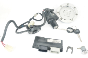 Honda CBF 1000 06 08 blocchetto contatto chiave con centralina, antenna immobilaizer, tappo benzina, serratura sella e n. 2 chiavi codificate originali