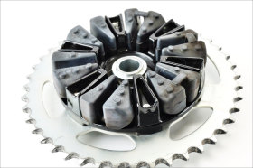 YAMAHA MT 07 18 20 mozzo portacorona con corona e parastrappi originale