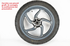 KYMCO AK 550 2021 2026 front wheel with original tire
