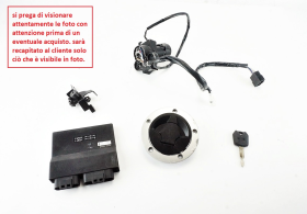 KAWASAKI Z 750 2007 2014 blocchetto contatto chiave con centralina antenna immobilizer tappo benzina serratura sella e n. 1 chiave codificata originale