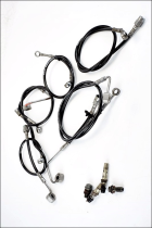 BENELLI LEONCINO 500 17 20 Brake hose parts with original pins and washers