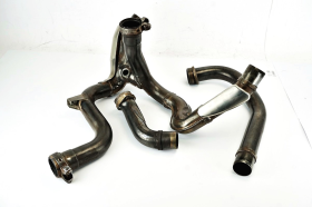 Kawasaki KLV 1000 04 06 collettori di scarico con paracalore originali