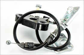 Kawasaki Ninja 500 25 26 meccanismi ganci sella anteriore e posteriore con cavi e supporto originali