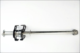 Kawasaki Ninja 500 25 26 asse perno posteriore con boccole dado e registri originale