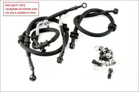 Kawasaki Ninja 500 25 26 brake hose parts with original pins and washers