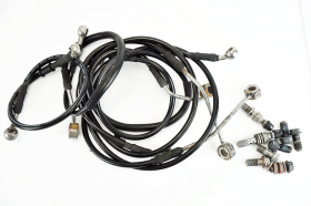 Benelli Leoncino 800 2022 2026 Front and rear brake lines with original pins and washers