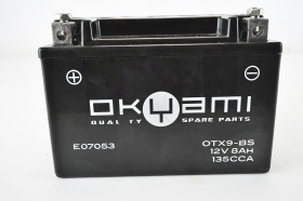 SUZUKI GSX R 600 750 K1 K2 K3 OKYAMI battery E07053 OTX9-BS 12V 8AH 135CCA